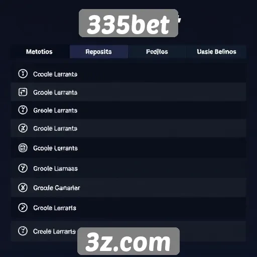 Métodos de pagamento aceitos na 335bet